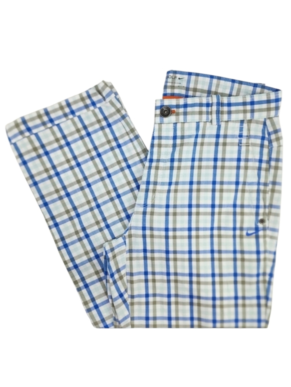 Nike Golf Sport Dri-fit Performance Stretch Retro Plaid Pants Men's 32/32